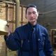 Nut Brother with his semi-finished brick.